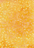 CAOY 230FB Floral Boutique Yellow, Gold Tear Drop Shapes on Yellow and Gold Batik Cotton for Patchwork and Quilting