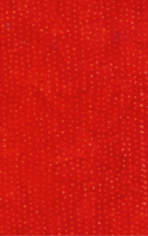 CAOY 257 FB3 Floral Boutique Batik Cotton Orange Dots on Dark Orange for Patchwork and Quilting