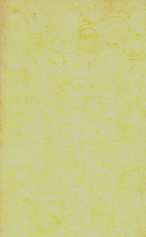 CAOY 267 T Circular Design Mid Yellow Colour Batik Cotton Fabric for Patchwork and Quilting. Timeless Tonga Fabric