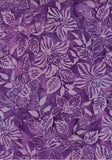 CAP 729 FB2 Purple Floral Batik Cotton Fabric