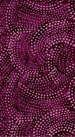 CAP 272 Pink Dots in Swirls on Magenta Cotton Batik Fabric Bulk 3.5 M Piece