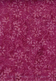 CAR 467 FB2 Mauve Pink Floral Batik Cotton Fabric