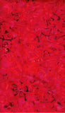 Red Cotton batik fabric for quilting - Australian fabric store.