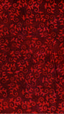 Red fabric with intricate pattern on a red background