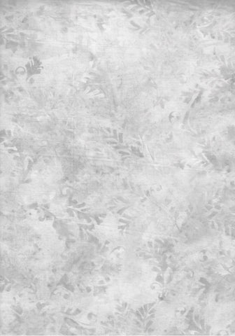 CAWBG 737 FB2 Floral Boutique Pale to Mid Blue Grey Leaves on Pale Grey Batik Cotton for Patchwork and Quilting