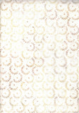 CAWBG 712 Cream Pale Brown Geometric Batik Fabric for Patchwork and Quilting