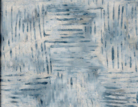 CAWBG 745A Anthology Line by Line Collection Blue Grey Lines Cotton Batik Fabric Patchwork and Quilting
