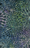 CAWBG 750 T Grey Green Purple Exploding Fireworks Cotton Batik Fabric by Timeless Tonga Patchwork and Quilting