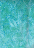 OMBRE BB 83097-61 Sea Green Aqua Pale to Dark Graduation[25 cm strip across Fabric per unit] Batik Fabric for Patchwork and Quilting