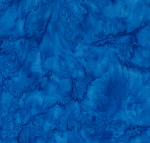 AT 016B Cobalt Batik Fabric Patchwork and Quilting