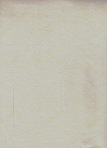 Cream Batik Fabric for Patchwork, Quilting, Sewing and Textile Art: Cream on Cream Diamonds Hoffman Batik/CACB 804 H