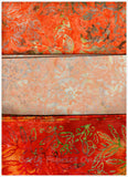 FB1M3 0202 Fabric Bundle 1M each of 3 Co-ordinating Prints Cotton Batik Fabrics
