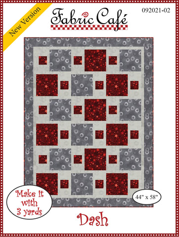 FCP  Dash  Fabric Cafe 3 Yd Quilts Pattern - Dash