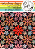 KP1 FreeBird Quilting Designs - Wild Spring Blooms Multi Size Quilt Pattern by Carolyn Murfitt