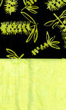 SBFQ2-18 Green stamped batik fat quarter bundle with 2 Fat Quarters