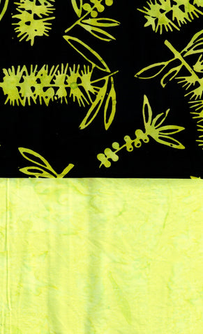Green Batik Fat Quarter Bundle- 2 Fat Quarters/ SBFQ2-18