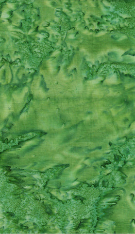 Green Tonal Batik Fabric for Patchwork, Quilting and Textile Art/ AT 141 H