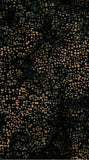 CAG 464 H Green Tan Stamped Batik Meterage