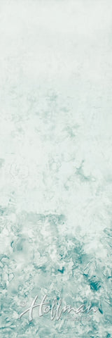 OMBRE  H851 307 Snow, White to Pale Grey Graduation[25 cm strip across Fabric per unit] Batik Fabric for Patchwork and Quilting