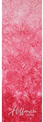 OMBRE  H851 575 Mardi Gras Mid Cherry Pink to Dark Cherry Red Graduation[25 cm strip across Fabric per unit] Batik Fabric for Patchwork and Quilting