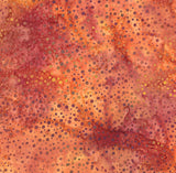 CAOY 216H Dot Hoffman Batik- Auburn Fabric for Patchwork and Quilting