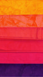 HBFQ12-9 Hand Dyed Batik 12 Fat Quarter Bundle 