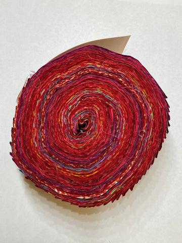 PPSQF Red Prints Fabric Roll 20 x 2.5" x 110 cm