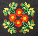 KP1BBB-12 Block 12 Dahlia Wreath 16" x 16" Block of Bindy's Bali Baltimore Sampler Quilt Pattern 90" x 74"