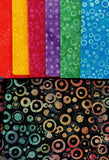 KP1K1-17 Black Opal Logs Fabric Kit, Lounge Quilt Size 80" x 80"