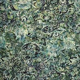 SBHM3-4-5 Stash Builder Coordinating Print Lustre Range with 2 Tonals [3 Half Meter Pack] Batik Fabric Patchwork and Quilting