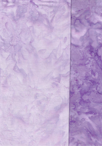 OMBRE  H851 564 Tupelo Pale to Mid Purple Graduation[25 cm strip across Fabric per unit] Batik Fabric for Patchwork and Quilting