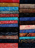PPSFQ25 DD Dots and Dashes Fat Quarters Batik Australia Range 25 Fat Quarters Batik Cotton 6.25M