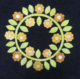 KP1BBB-2 Block 2 Posy Wreath 16" x 16" Block of Bindy's Bali Baltimore Sampler Quilt Pattern 90" x 74"