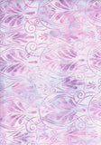 CAP 719 K Pale Pastel Purple Art Nouveau Batik for Patchwork and Quilting