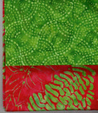 Australiana Pre Cut Reversible Grocery Bag Kits Red Waratah and Green