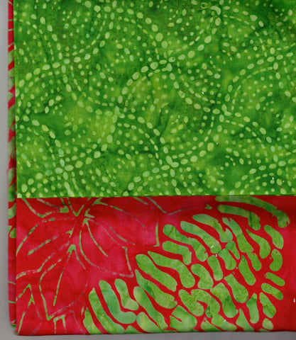 Australiana Pre Cut Reversible Grocery Bag Kits Red Waratah and Green