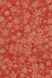 SB1M1-0202 Small Flowers Mid Apricot on Melon Cotton Batik Fabric Bulk Discount 1M Piece