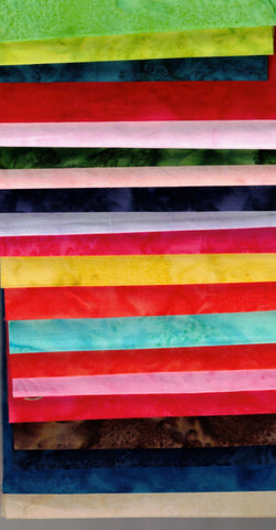 SB4inch20-1 Fabric Roll 20 x 11cm x 110 cm Strips Tonal Batik Fabric