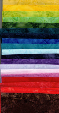 SB5inch20-1 Fabric Roll 20 x 13cm x 110 cm Strips Toanl Batik Fabrics