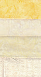 SBFE4-16 Stash Builder [4 Fat Eighths] Cream Yellow Batik Fabric Patchwork and Quilting