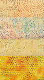 Yellow Spotted Batik Cotton Fabric