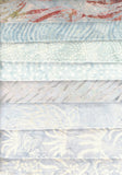 SBFE8-13 Bundle of 8 Grey Fat Eighths 1M Batik Cotton