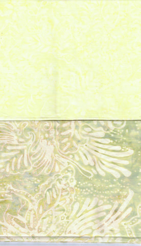 SBFQ2-6 Stash Builder Coordinating Prints Green [2 Fat Quarters] Batik Fabric Patchwork and Quilting