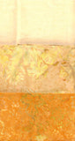 Collection of 3 tan cream and Mustard  Fat Quarters of Batik Fabrics