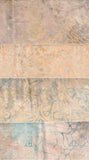 4 Fat Quarters of Cream Beige Batik Prints