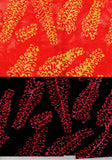 SBFQ4-39 Stash Builder Wildflower Prints Yellow, Orange, Red, Black [4 Fat Quarters] Batik Fabric Patchwork and Quilting