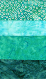 Aqua Green Batik cotton fabric