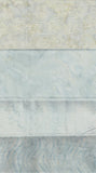 Collection of 4 Fat Quarters of Pale Blue Grey Batik Fabric