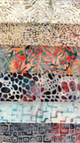 Collection of 6 Fat Quarters of Batik Fabric suitable for Dinosaur Appliques