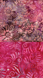 Apricot Pink Batik Cotton Fabric Prints
